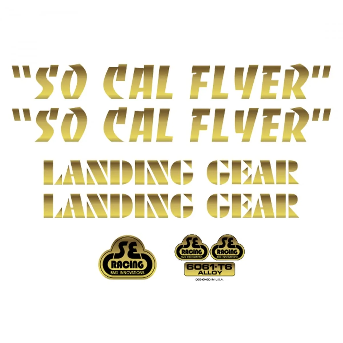 SE Bikes So Cal Flyer Decal Set