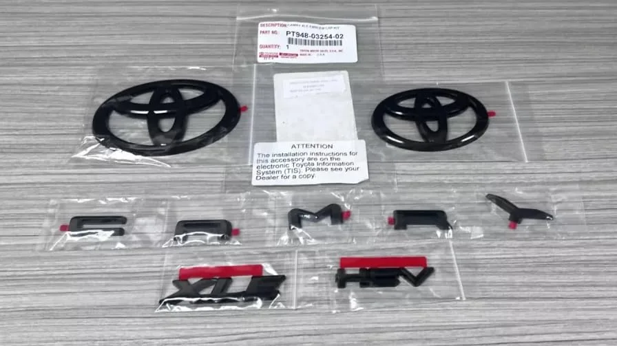Toyota Camry Gloss Black Emblem Overlays