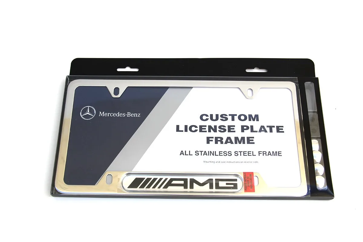 Mercedes AMG Polished License Frame
