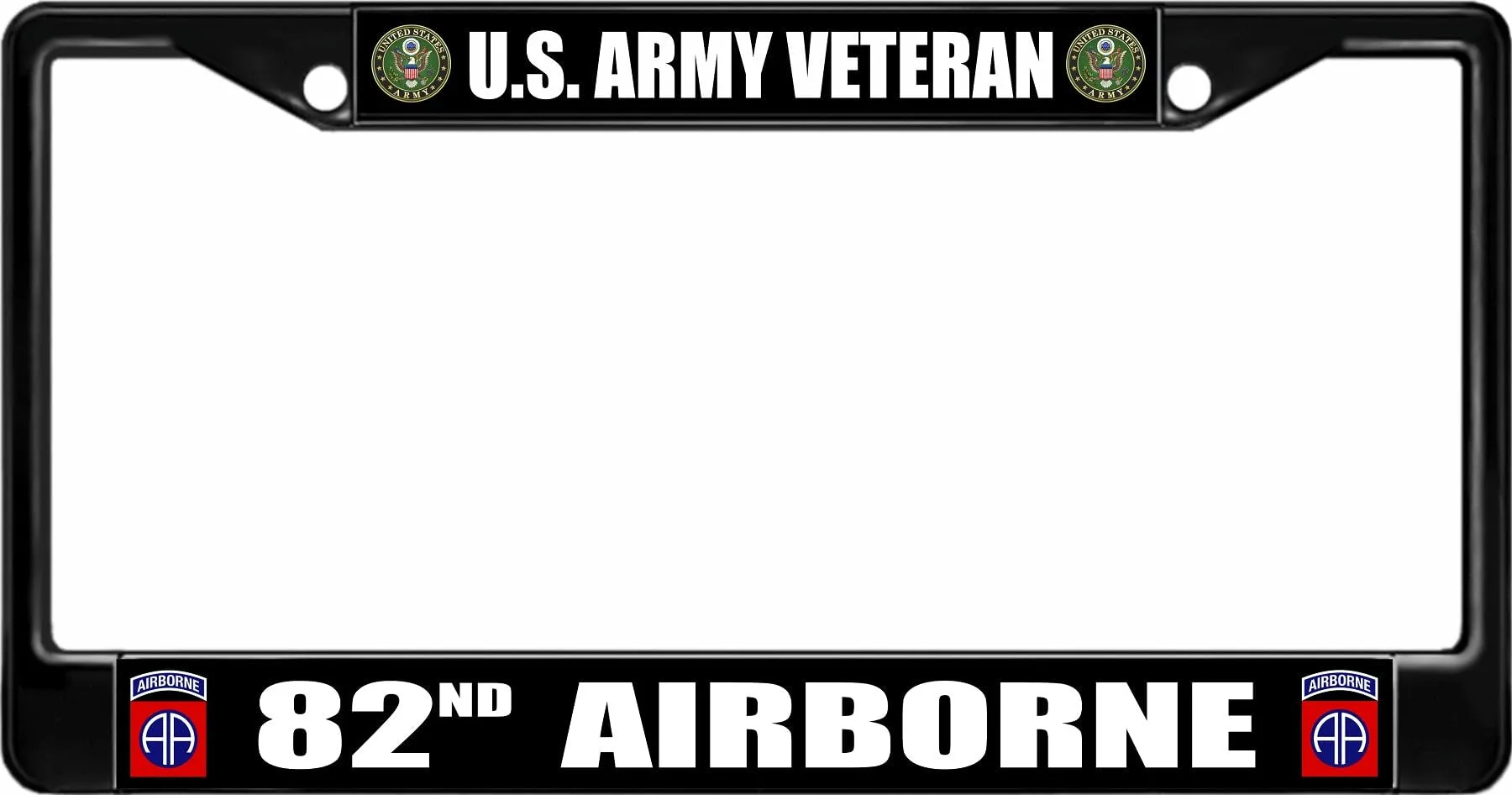82nd Airborne License Plate Frame