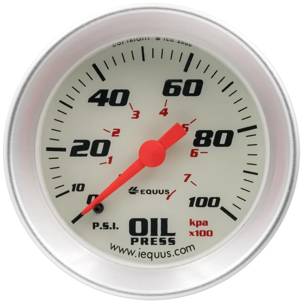 Equus 2″ Mechanical Oil Pressure Gauge