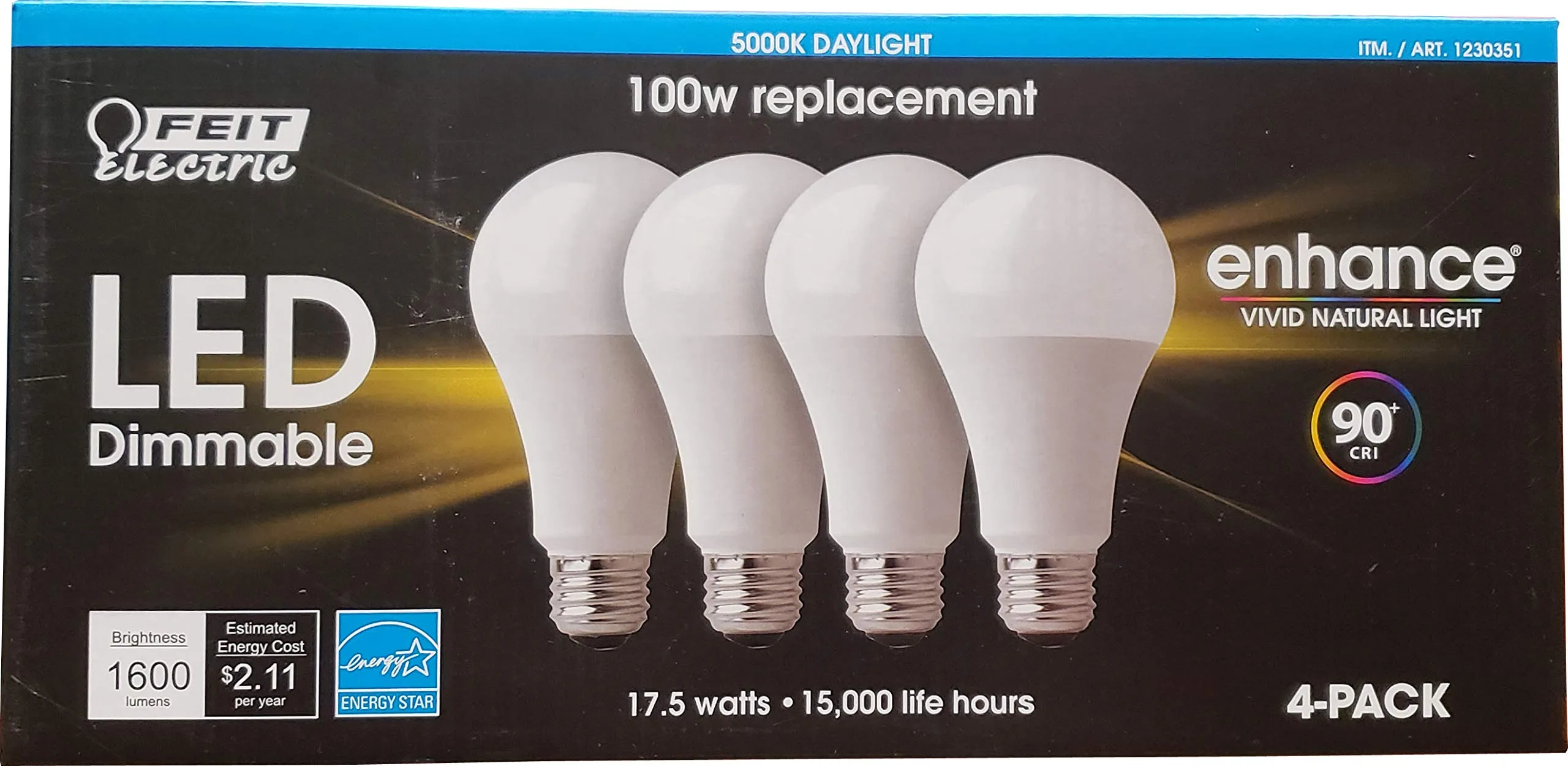 Feit Electric LED 100W Dimmable Bulbs
