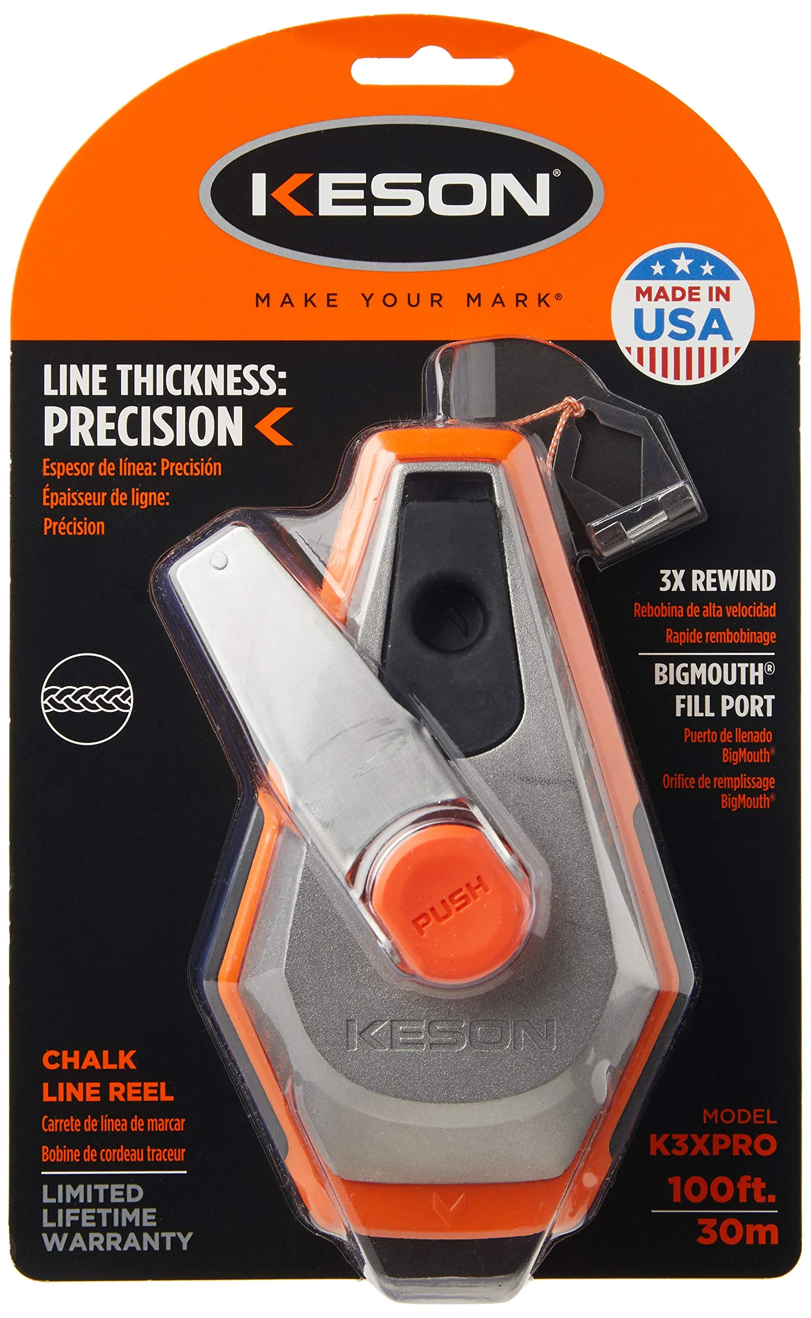 Keson Precision Chalk Line Reel