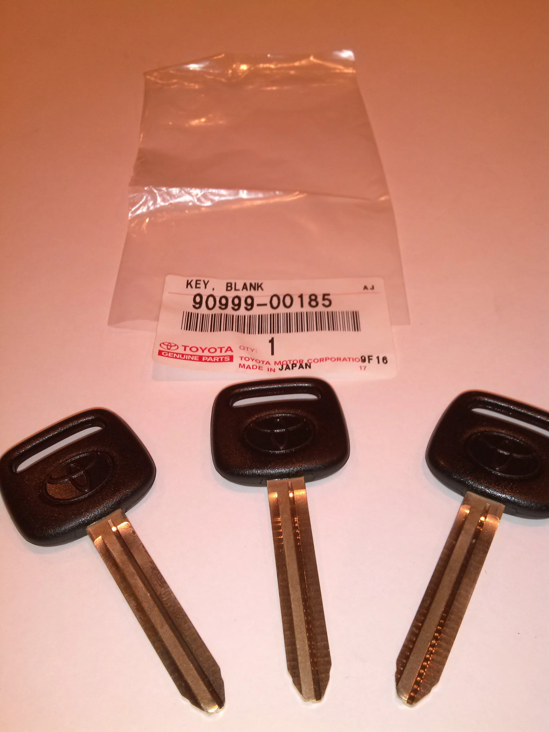 Toyota Genuine Key Blanks